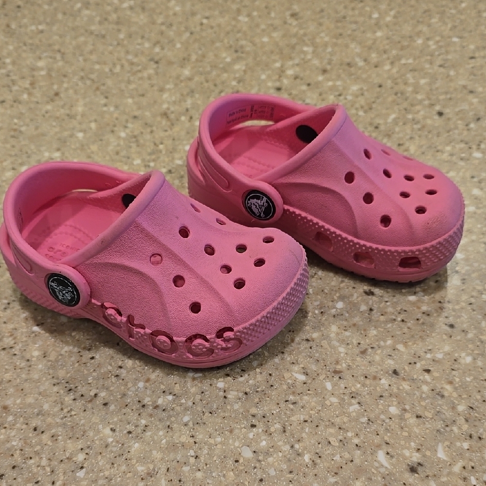 Crocs Kids Pink Clogs